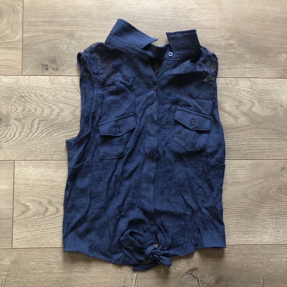 Blue fancy Muscle shirt